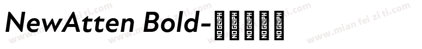 NewAtten Bold字体转换